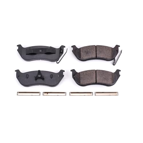 Image of PowerStop Rear Brake Pads for Ford Explorer 2006-10 |Explorer Sport Trac 2008-10 |Mercury Mountaineer 2008-10 - Z17 Ceramic Brake Pads with Installation Hardware, 17-1109