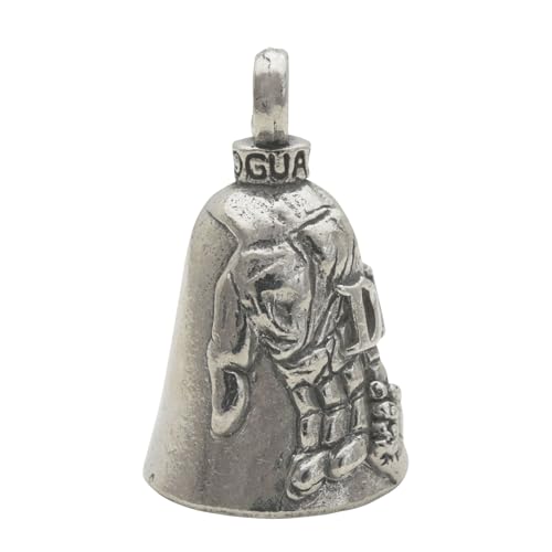 Guardian Bell Dad Good Luck Bell w/Keyring & Black Velvet Gift Bag | Motorcycle Bell | Lead-Free Pewter | Good Luck Gift to Friends & Family | Bike Bell | Made in USA