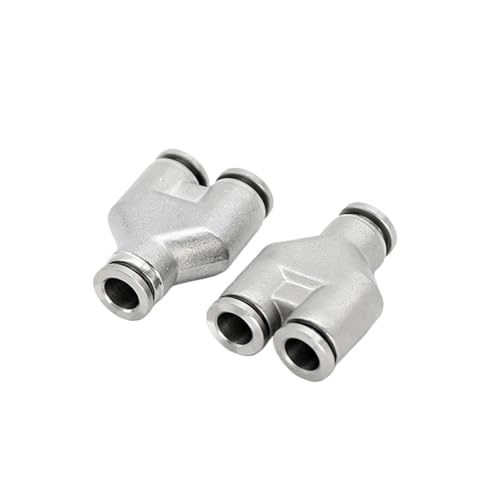 Conector neumático PYG 10-6-10 mm en acero inoxidable 304 PURYN para manguera 2