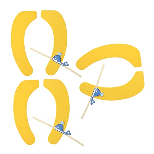 Alipis 3 Pairs Washable Elongated Toilet Seat Covers Adhesive Machine Washable Comfortable Seat Cushions