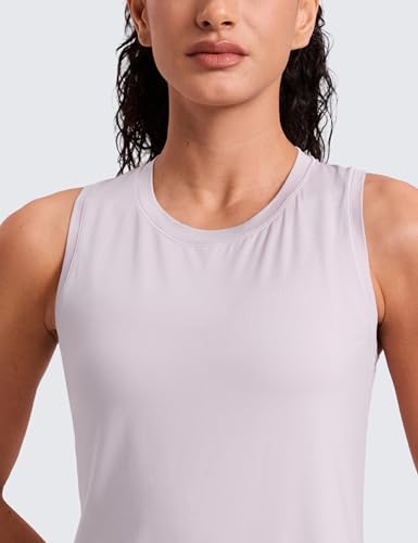 Image of CRZ YOGA Lightweight Racerback Tank Top | Workout, Moisture Wicking, Classic Fit, Hip Length, Reflective Spots, Sleeveless Shirts for Women