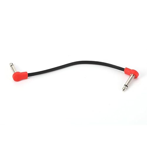 Freleaf FF014-FBA-1 Professional Flat Guitar Patch Cables, Noise Free, Save Space, 1/4 Inch Ts Right Angle For Guitar Effect Pedals thumb #3