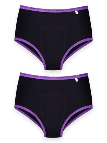 Image of superbottoms MaxAbsorb Period Underwear | India's 1st Period Panty Made with Bamboo Cotton | 8Hr Absorption | No Leaks, No Stains | Odour-Free, High Waist, Full Coverage