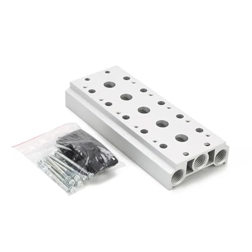 Base de válvula solenoide con placa de conexión de alta eficiencia de 2 estaciones 3V120-06 5