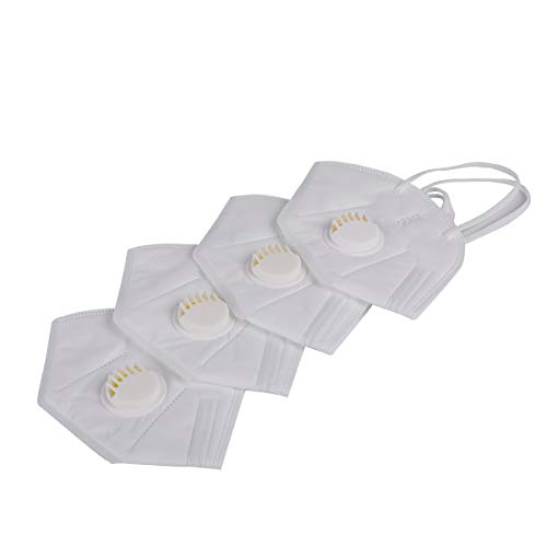 Lawazim 4-Piece KN95 Face Mask with Filter - White