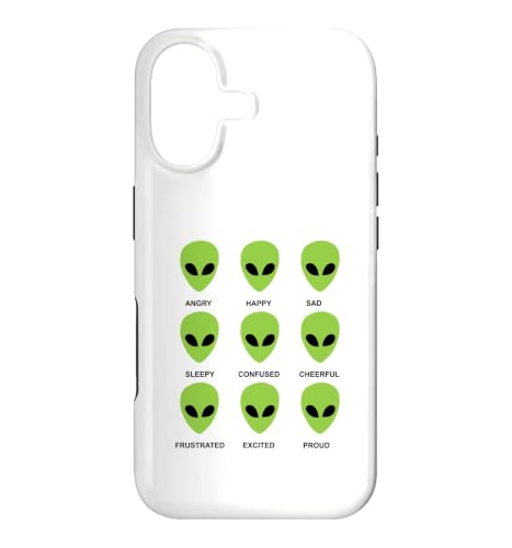 Alien Emotions Funny Alien ���[�h�`���[�g �G�C���A������ �X�}�z�P�[�X iPhone 17 �p