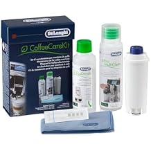DeLonghi Coffee Care Kit, Essential Coffee Machine Maintenance Products, Suitable for Machines with filters, DLSC306, Black