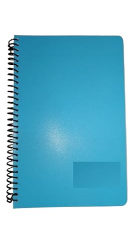 Image of Peeplvalue Pack of 10 A5 Size-160 Pages Lined Spiral Bound Notebook White Ruled Line Paper Wirebound Journal /Diary /DIY Notepads for School /Office (A5 multicolour Size- 14x21cm)