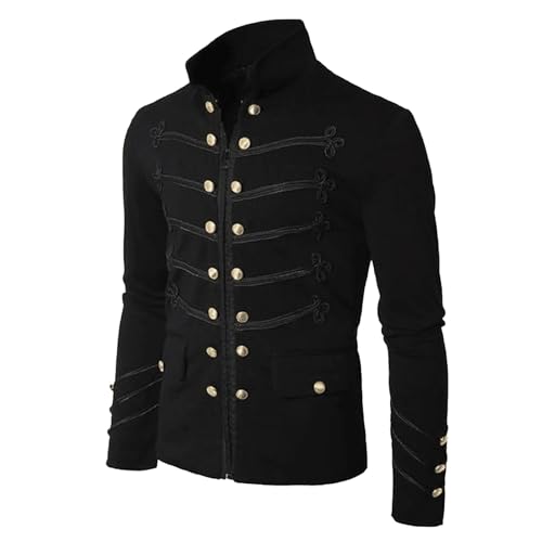 sutelang lurryly Steampunk Militaire Officier Parade Veste Vintage Manteau Long Victorien Steampunk...