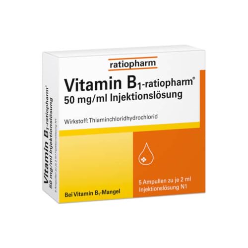 VITAMIN B1-RATIOPHARM 50 mg/ml Inj.Lsg.Ampullen 5X2 ml