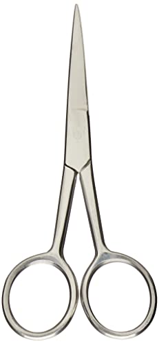 DILCINTIA BEAUTY Tesoura Para Sobrancelha Ponta Reta Aço Inox 10.20 Cm Cs-3013 Prata