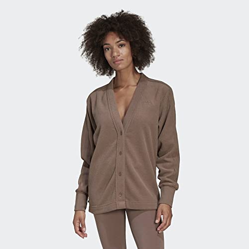 adidas Originals Womens Winterease Cardigan, Trace Brown2