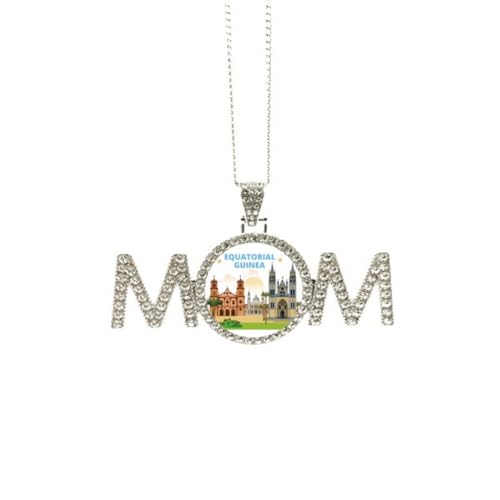 Collier Art Déco Castle Equatorial Guinea : bijou mode pour fête des mères et anniversaire