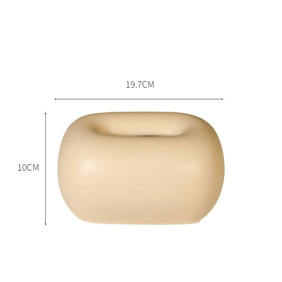 Pudełko na chusteczki Ozdoby na pudełka chusteczki, dekoracje stolik kawowy do salonu, serwetki jadalni, papierowe(Beige)