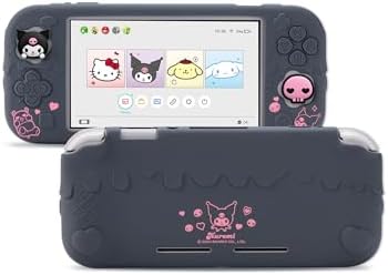 （10:30時点） Kuitmor Switch liteカバー スイッチライトカバー switch lite全面保護 薄型 傷防止 汚れ防止 スイッチ ライト対応 可愛い 耐衝撃 取り外し簡単 シリコーン製（スティクカバー2枚付き) (ブラック)