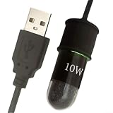 Zeroupshop Calentador de pecera, calentador de pecera alimentado por USB, cristal de cuarzo, temperatura constante de 26 grados Celsius, perfecto para acuarios pequeños