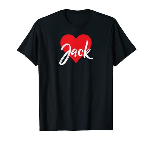 T-Shirt "I Love Jack" mit Aufschrift "I Heart Named" T-Shirt