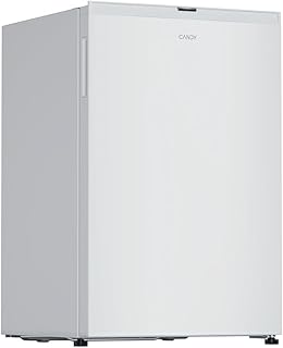 Candy City 300 CNLQ2S58EW Mini-Kühlschrank, niedrig, Breite 54,5 cm, Höhe 85 cm, 129 l, 3 Regale, 3 Balkone, 1 Schublade, mechanische Temperatursteuerung, LED-Beleuchtung, 37 dB, Weiß