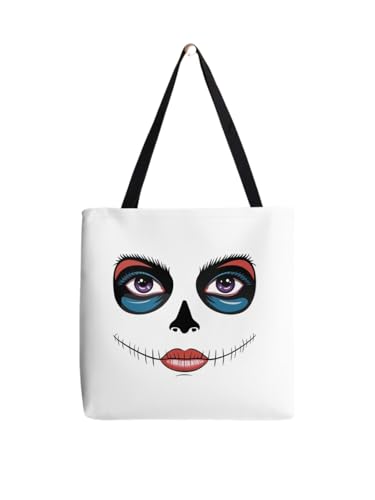Sac fourre-tout Catrina en toile imprimée Jour des Morts BD