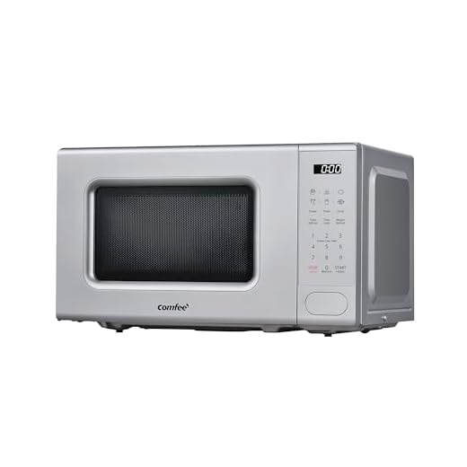 COMFEE Microondas retro 800 W 20 L con 8 menús preestablecidos, 5 niveles de potencia de cocción y botón Express Cook, rojo, CMSRO 20 di rd