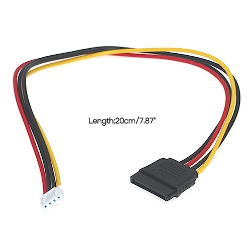 Cable Convertidor SATA15P a 4P para Fuente de 5V miniatura 7