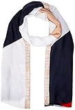Bufanda icónica a rayas Tommy Hilfiger Iconic Stripe Scarf Bufanda, Neutral Mix, Talla única para Mujer