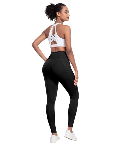 lzyvoo leggings with pockets for women 6 packs soft high waisted tummy control workout yoga pants