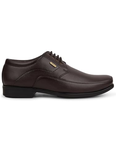 Image of Liberty Fortune UVL 134 Formal Lacing Derby Shoes for Men with PU Sole | Comfortable Upper and Lightweight | Cushioned Footbed | Durable and Trendy Design | Quick Wear Elastic Laces