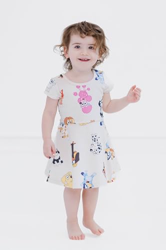 Bluey Character Print Girls Dress Infants to Big Kids4