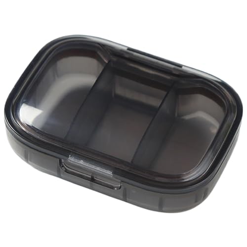 Caja De Medicina Portátil, Organizador De Pastillas 3 Veces Al Día | Pastillero separado de 3 compartimentos - Pastillero portátil, pastillero de viaje, pastillero estético, pastillero de viaje separa