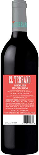 El Terrano Tempranillo, Red Wine