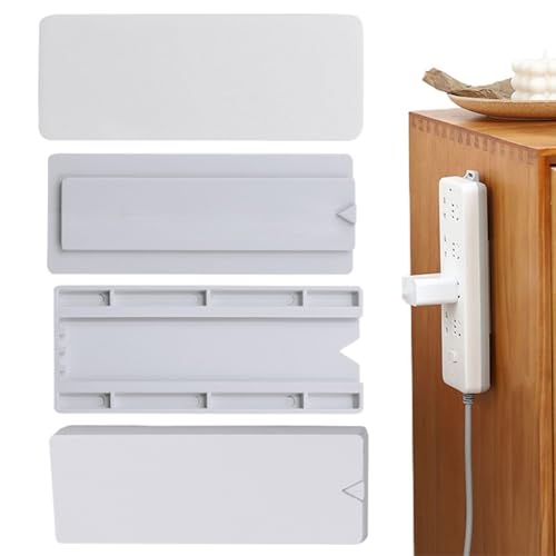 Soporte de tira de alimentación, soporte protector de sobretensiones de carga fuerte, soporte de dispositivo de fijación que ahorra espacio para el hogar, sala de estar, dormitorio, empresa