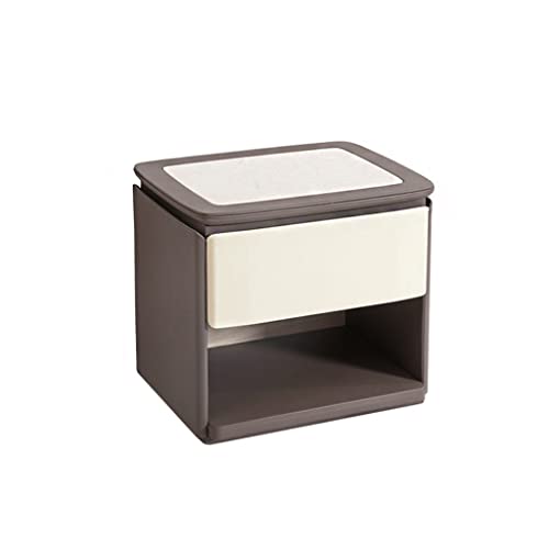 Mesitas De Noche Nórdico creativo solo cajón mesita de noche sala de estar sala de estar dormitorio gabinete de almacenamiento panel de mármol cabestre del cabello Mesas De Noche Para Dormitorio