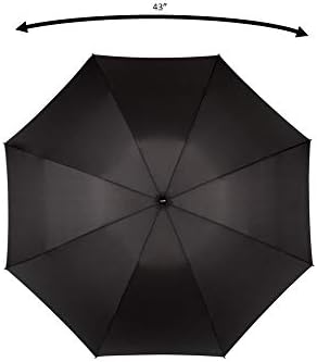 ShedRain Umbrellas Rain Essentials Manual Compact, Black, One Size