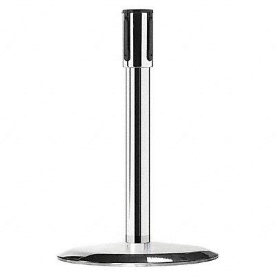 Tensabarrier Receiver Post 18 in H Polished Chrome
