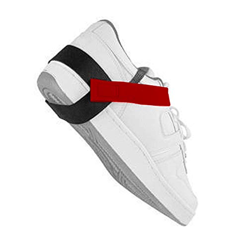 ESD Adjustable One Size Fits All Anti Static Heel Grounder Straps Single Piece Perfect for Grounding and Protecting Electronics Against Electric Shock - Red, 1 Piece