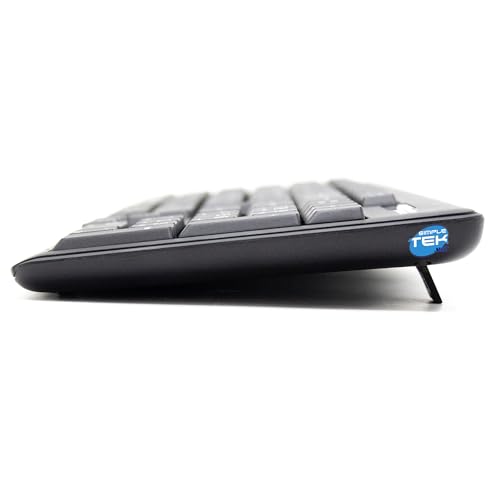 Teclado y ratón inalámbrico árabe Simpletek QWERTY en negro con compatibilidad universal 4