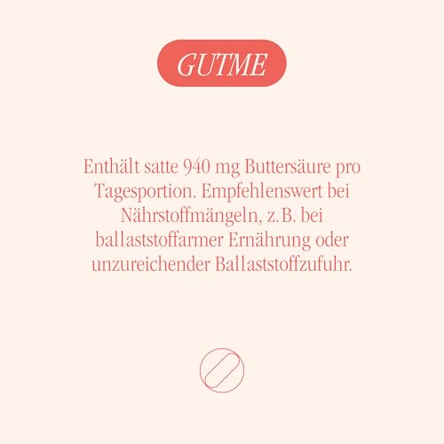 Health Labs Care Natriumbutyrat 1200 mg - Magensaftresistente Buttersäure Kapseln - 940 mg Buttersäure pro Tagesportion - 60 vegane Kapseln - Hochdosiert