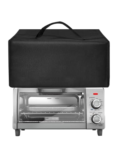 Air Fry Cover Toaster Oven Lid Heat-Resistant Waterproof Nylon Case for BLACK+DECKER Air Fry TO1313SBD/TO1787SS Electric Fryer Boiler Toaster Oven,Black