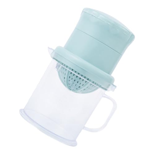 VERDANVERSE 多機能手動フルーツしぼり器 キッチン野菜絞り機 ミニ果汁搾り器 便利な青色キッチンツール アクセサリー 果汁と残渣離可能