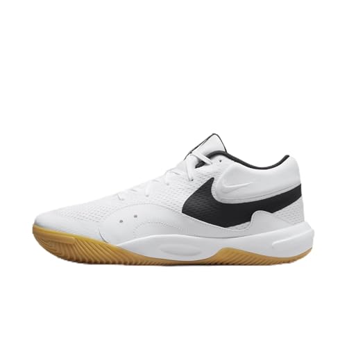 Nike Hyperquick Volleyball Shoes (FN4678-100, White/Black) Size 4.5