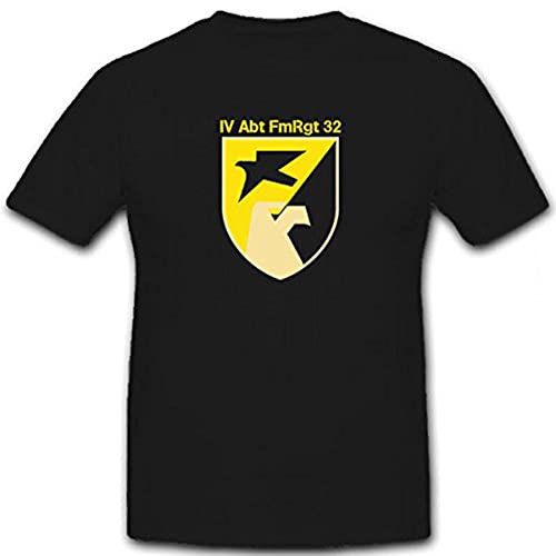 T-shirt militaire armée allemande FmRgt 32 noir vêtement collection homme 3XL