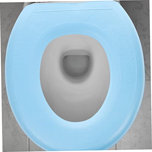 Hohopeti 2 Stück Toilettensitzkissen Sitzwärmer Toilettenringband Toilettenaufkleber Badezimmer Toilettenauflagen Badezimmer Gepolsterte Deckelbezüge Toilettenabdeckungen Warme – Bild 7