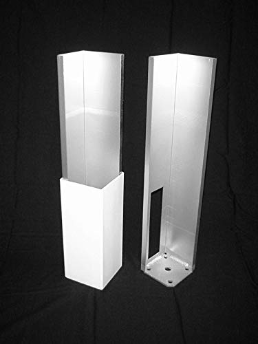 Miniatura 2 de Torre de montaje de poste de hormigónmadera para valla de vinilo con kit de montaje (4 x 4 x 24 pulgadas (paquete de 2)