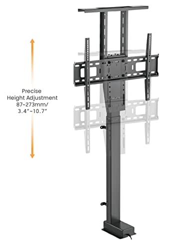 Image of AUDIOVAN Vertical POP-UP Motorized TV Lift with Remote Controller Stand Height Adjustable LED Bracket Cabinet Also Provide on Order Basis with Extra Cost (Black, 37-80 AVT-L309)