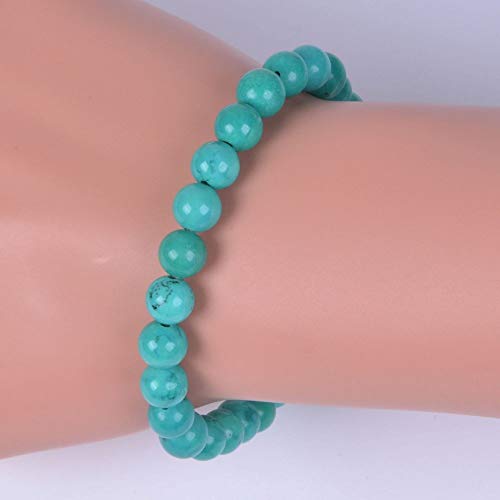 Image of Justinstones Gem Semi Precious Gemstone 8mm Round Beads Stretch Bracelet 7 Inch Unisex