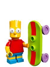 LEGO Bart Simpson #2 of 16, The Simpsons Set 71005 (Sealed Retail Packaging!)