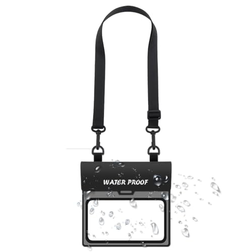 Funda impermeable de PVC para móvil y bolsa organizadora negra unisex