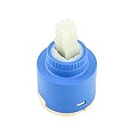 QWORK® 35mm Tap Cartridge, Ceramic Faucet Cartridge, Ceramic Disc Cartridg Valve, Mix Tap Inner Cartridge Replacement for Kitchen Faucet