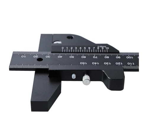 Sliding Gauge Aluminum Alloy Scribe Ruler Depth Gauge T-Square Scribing Measuring Tools Marking Gauge